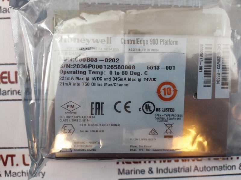 Honeywell 900B08-0202 Controledge 900 Platform 8-channel Analog Output Module