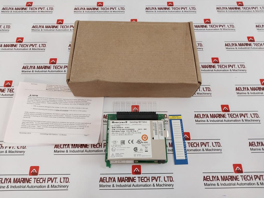 Honeywell 900b16-0202 High Level Analog Input Module 16 Channel 24vdc, 5613-002