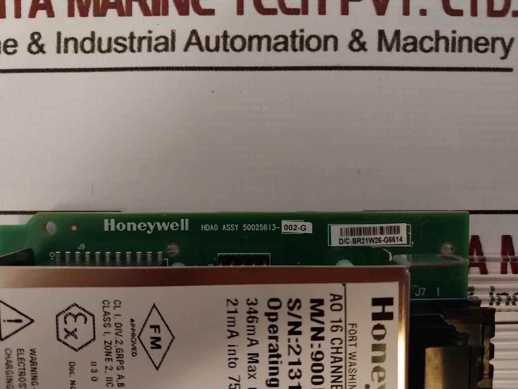 Honeywell 900b16-0202 High Level Analog Input Module 16 Channel 24vdc, 5613-002