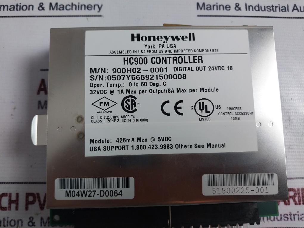 Honeywell 900h02-0001 Do 16 Channel 24vdc Pwa Hc900 Controller