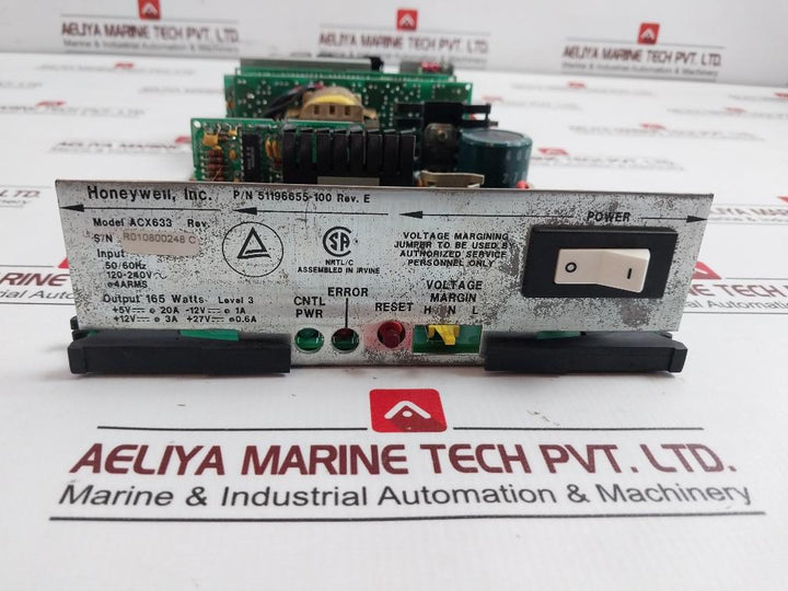 Honeywell Acx633 Power Supply Module Rev E 51196655-100 120–240v 50/60hz