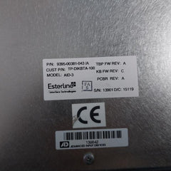 Honeywell Aid-3 Advanced Input Device Operator Keyboard Rev A 9395-00381-043/A