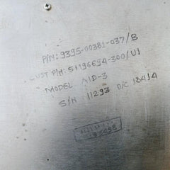 Honeywell Aid-3 Keyboard Control Panel 9395-00381-037/B, 9340-04884-008/B