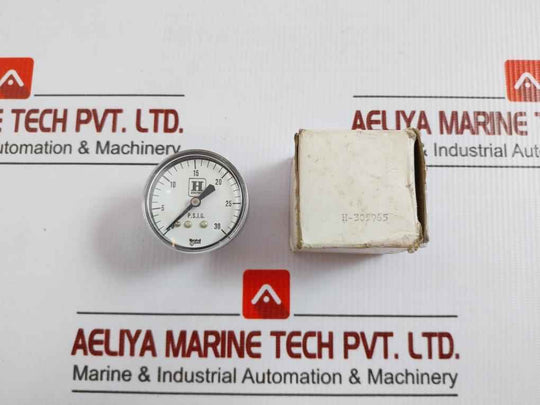 Honeywell Analog Circular Dial Pressure Gauge 0-30Psig H-305965