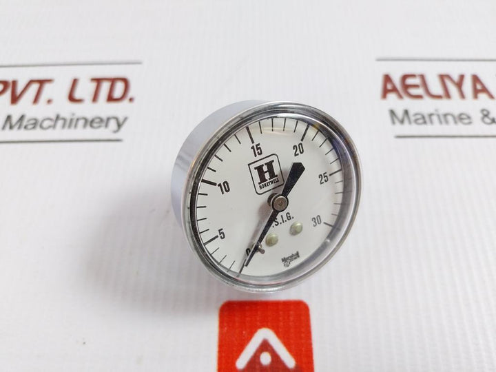 Honeywell Analog Circular Dial Pressure Gauge 0-30Psig H-305965