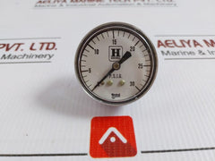 Honeywell Analog Circular Dial Pressure Gauge 0-30Psig H-305965
