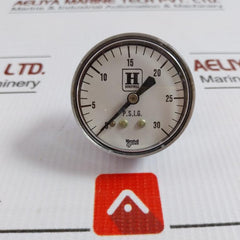 Honeywell Analog Circular Dial Pressure Gauge 0-30Psig H-305965