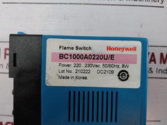 Honeywell Bc1000A0220U/E Flame Switch Dc2109 220–230 Vac 50/60 Hz