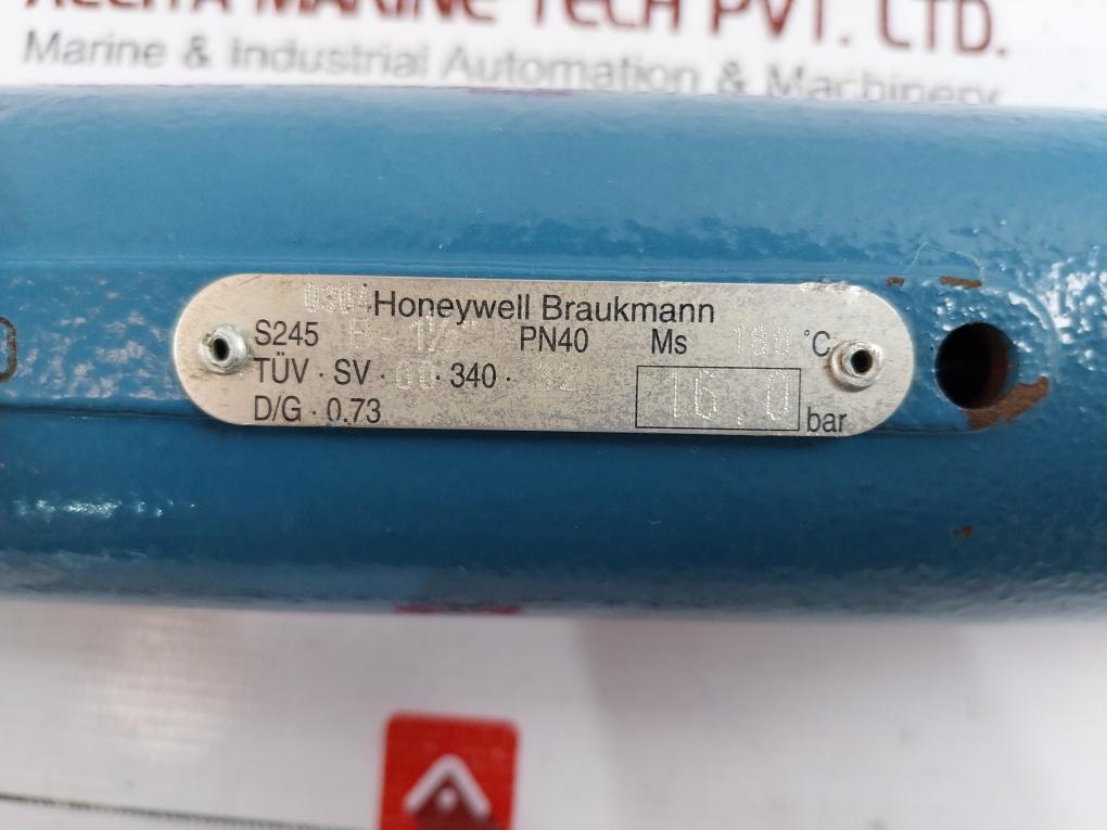 Honeywell Braukmann S245 B-1 1/2" Safety Valve For Compressed Air 16.0 Bar