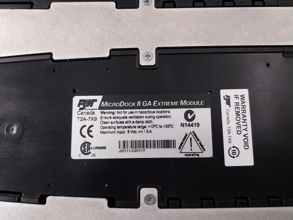 Honeywell Bw Dock Module Ii Microdock Ii Max Xt Gas Monitoring