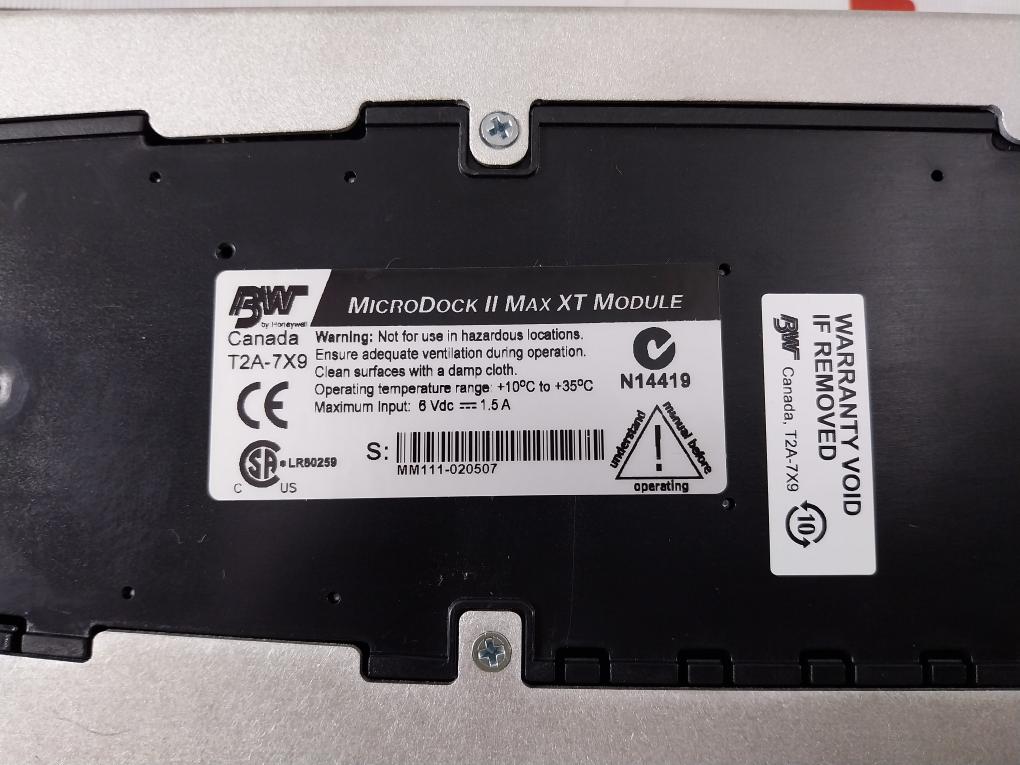 Honeywell Bw Dock Module Ii Microdock Ii Max Xt Gas Monitoring