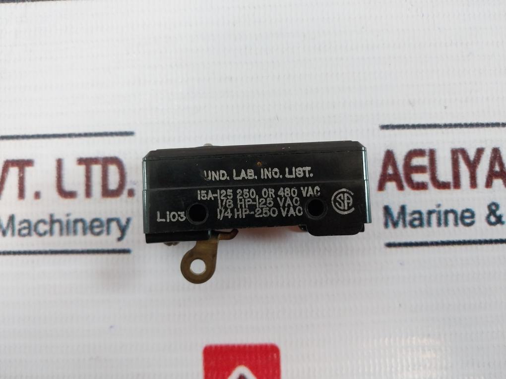 Honeywell Bz-r-p1 Micro Switch 15A-125 250, Or 480 Vac