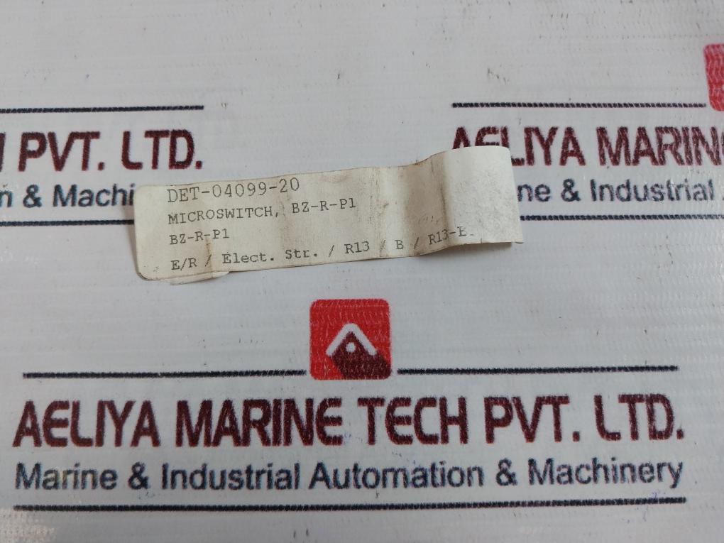 Honeywell Bz-r-p1 Micro Switch 15A.125-480Vac