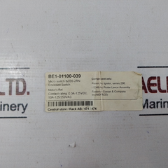 Honeywell Bze6-2Rn Micro Limit Switch Dd-10961
