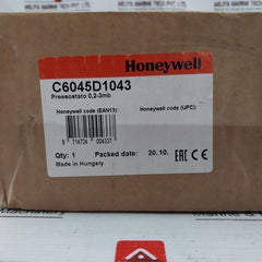 Honeywell C6045D1043 Gas/ Air Pressure Switch 220/240Vac