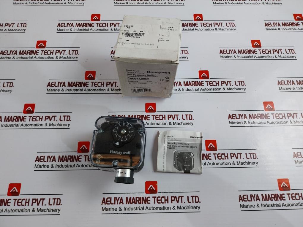 Honeywell C6097A3053 Gas Pressure Switch 240Vac 1/4" Npt