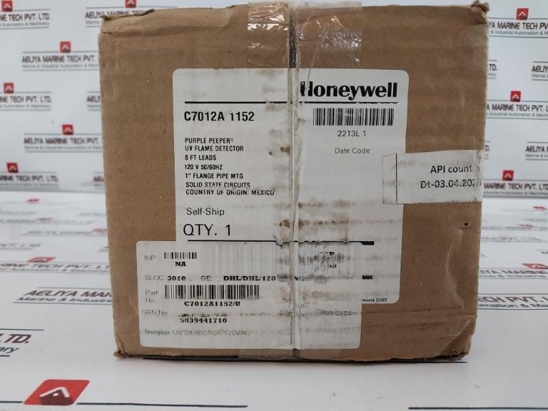 Honeywell C7012A1152 Purple Peeper Uv Flame Detector A11522211 120V 50/60Hz