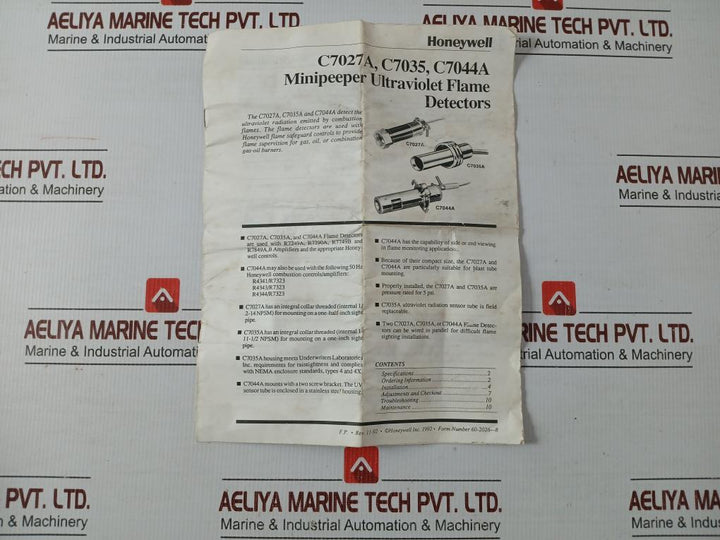 Honeywell C7027A1056 2