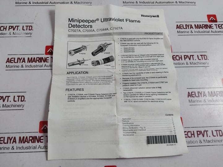 Honeywell C7027a1023 Mini-peeper 1/2