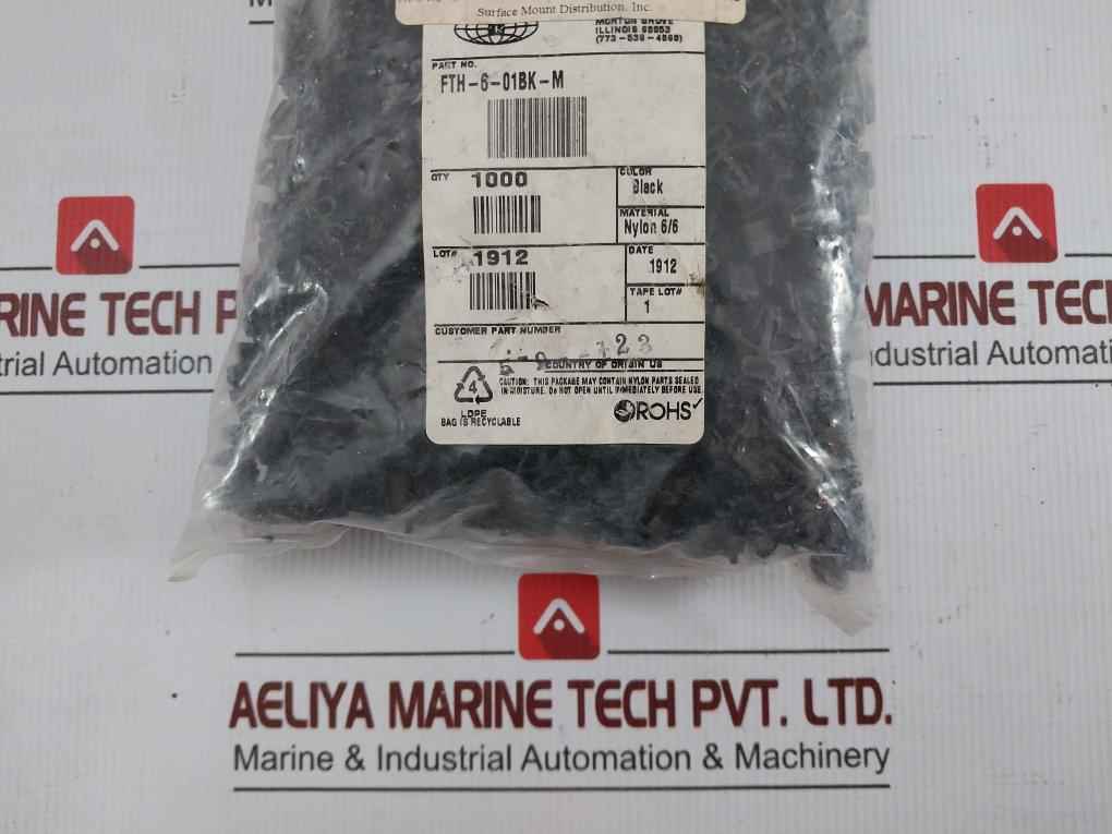 Honeywell Cable Tie/Zip Tie Fth-6-01Bk-m (1 Bag=1000 Pcs)