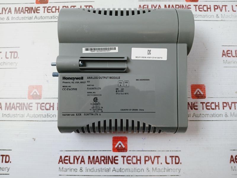 Honeywell Cc-paon01 Analog Output Module 51410070-176