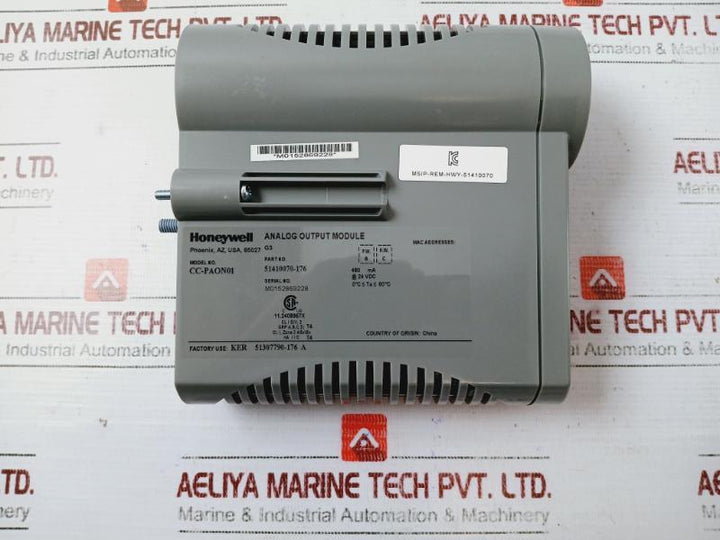 Honeywell Cc-paon01 Analog Output Module 51410070-176