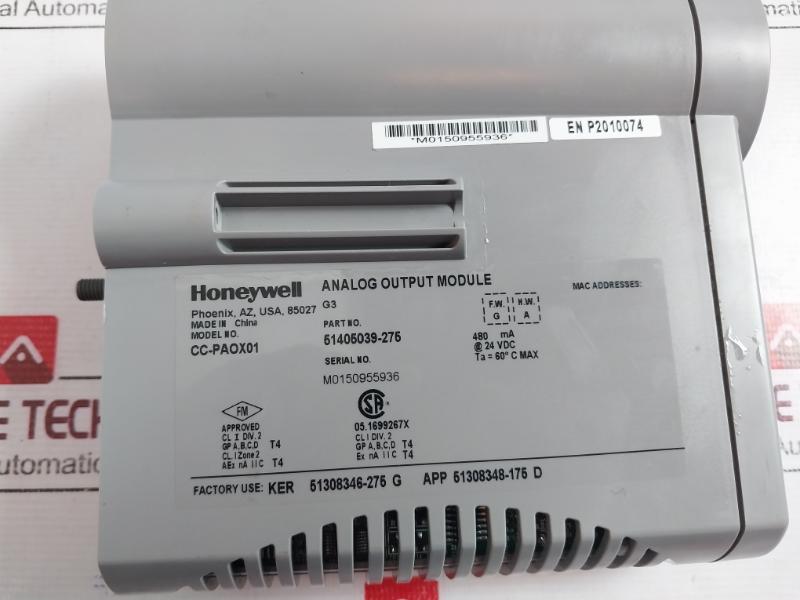 Honeywell Cc-paox01 High-level Analog Output Module 16 Pt W/o Hart