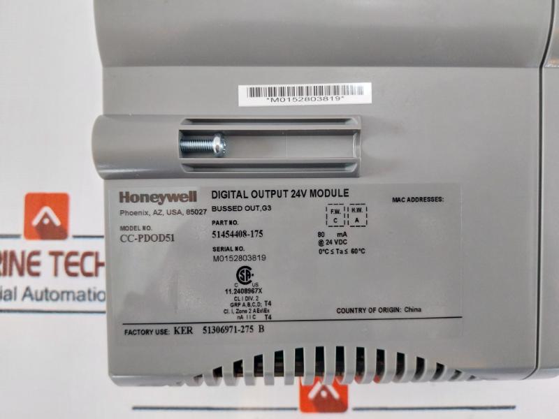 Honeywell Cc-pdod51 Digital Output Module 24V, 51454408-175