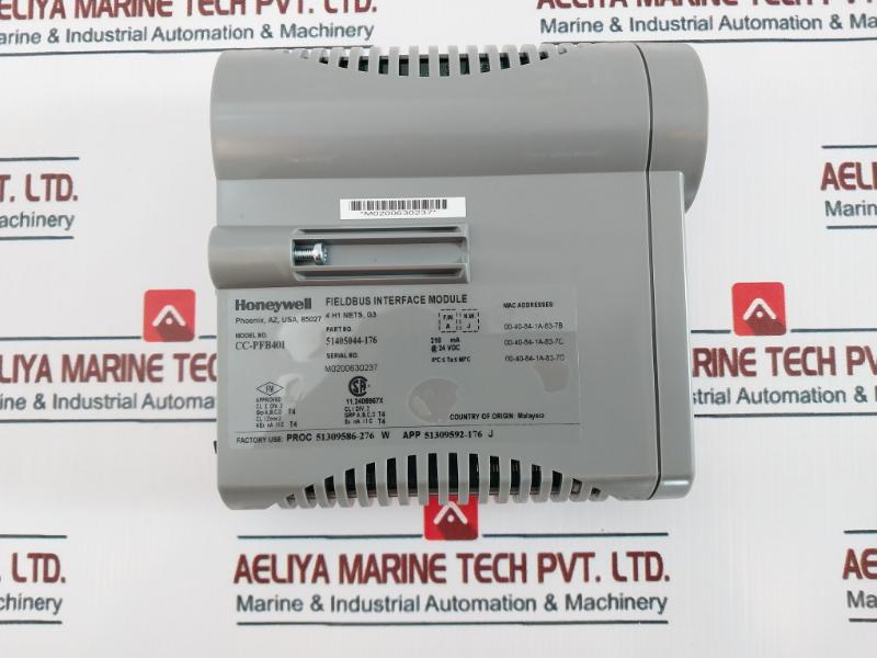 Honeywell Cc-pfb401 Fieldbus Interface Module 51405044-176, 11.2408967x