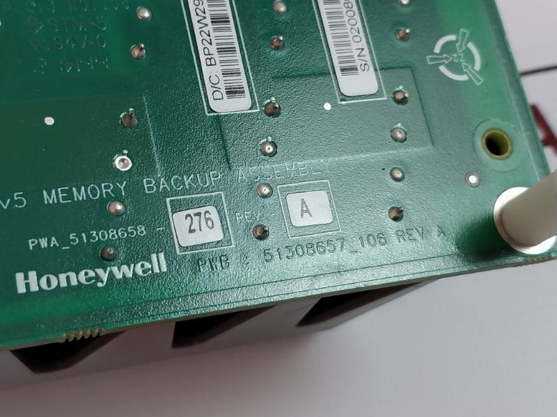 Honeywell Cc-scmb05 Memory Backup Module 51308657-106 51308658-276 Rev:A