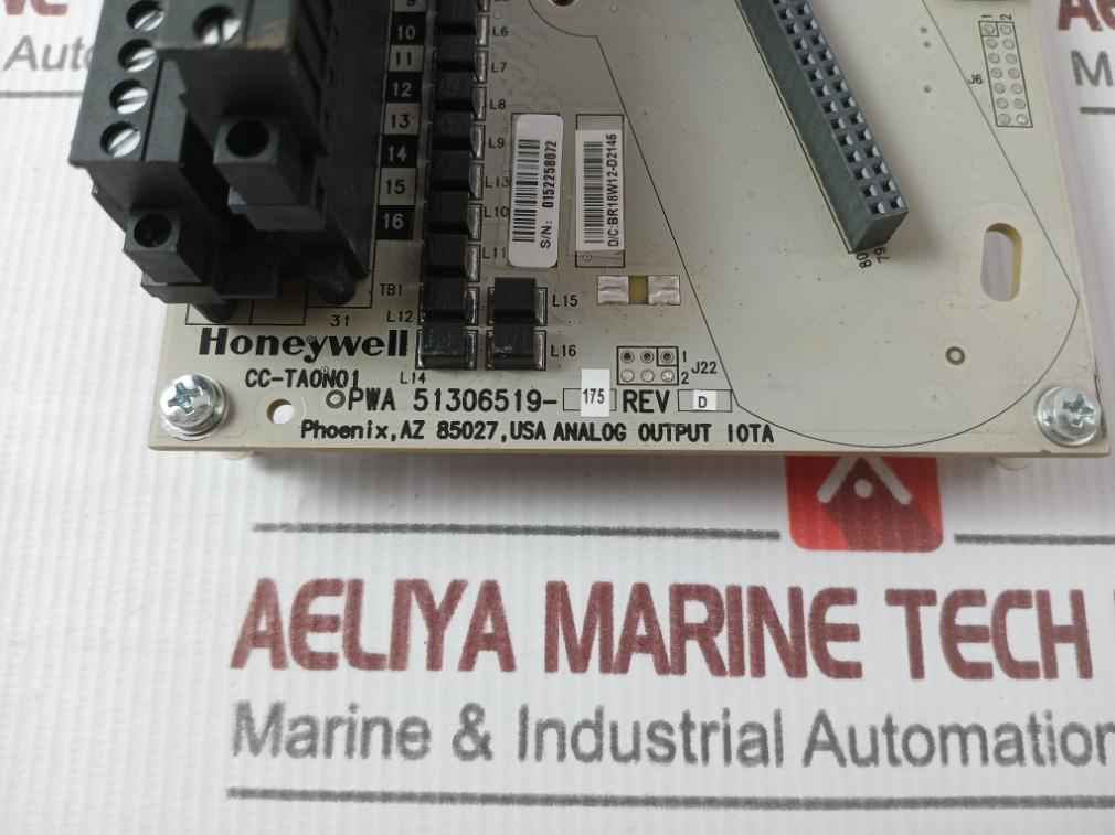 Honeywell Cc-taon01 Analog Output Module I0Ta 24V Pwb 51306518 E108467