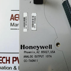 Honeywell Cc-taon11 Analog Output Iota Module 94V-0, E108467 Rev. B Pwb 51306520