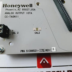 Honeywell Cc-taon11 Analog Output Iota Module 94V-0, E108467 Rev. B Pwb 51306520