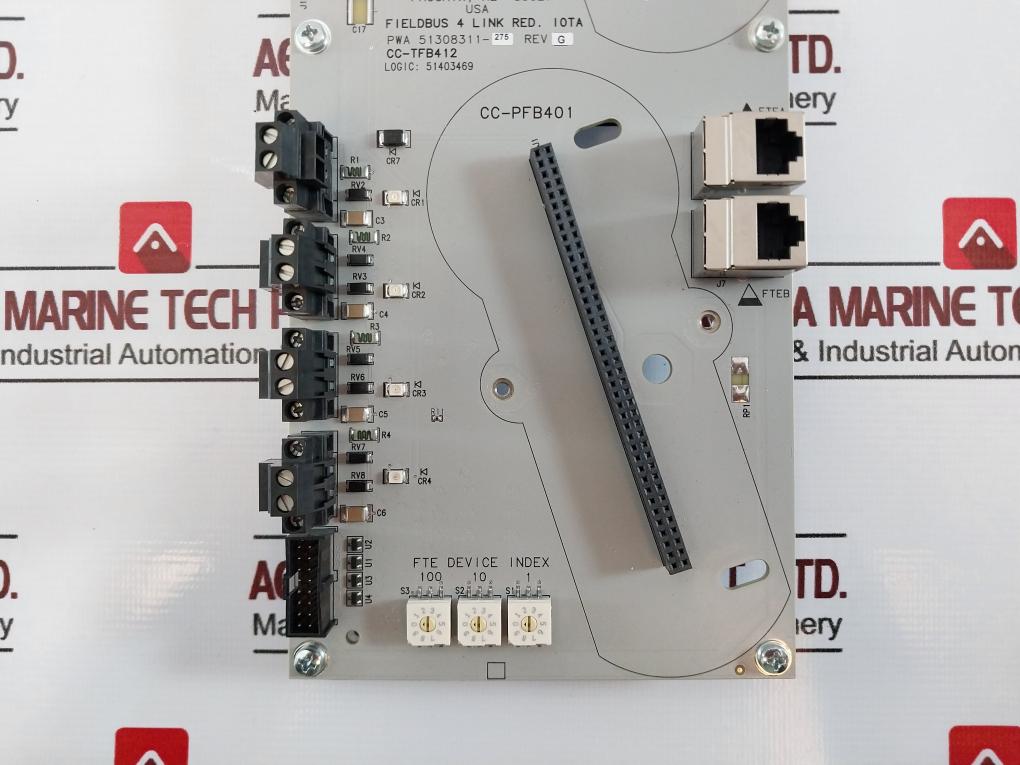 Honeywell Cc-tfb412 Fieldbus 4 Link Red. I0Ta Interface Module Pwa 51308311-275