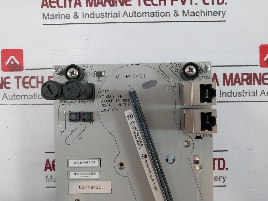 Honeywell Cc-tfb412 Fieldbus Interface Lota Module Rev. F 800Ma/250V