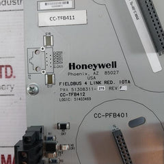 Honeywell Cc-tfb412 Fieldbus Interface Lota Module Rev. F 800Ma/250V