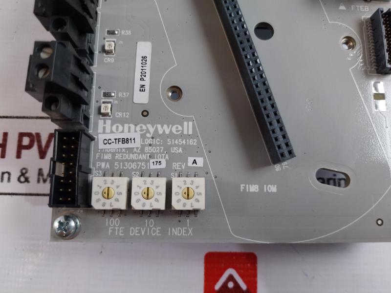 Honeywell Cc-tfb811 Fim8 Redundant Iota Fieldbus Interface Pwa 51306751-175