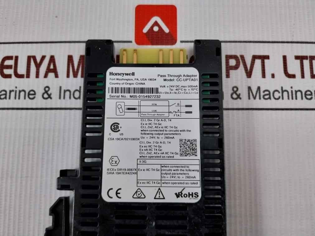 Honeywell Cc-upta01 Universal Pass Through Adapter +24V Dc 500Ma