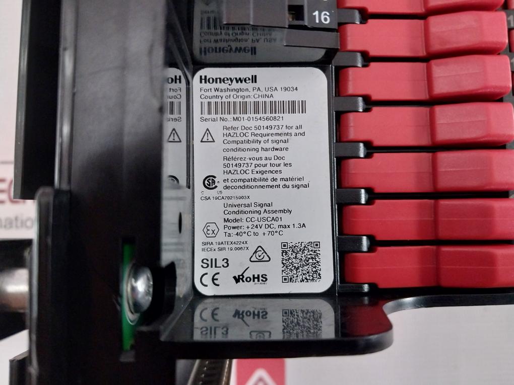 Honeywell Cc-usca01 Universal Signal Conditioning Assembly 24V Dc Max 1.3A