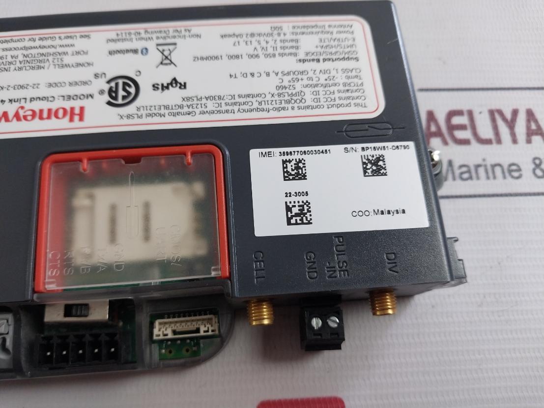 Honeywell Cloud Link 4G Battery-powered Wireless Cellular Modem Rev: C