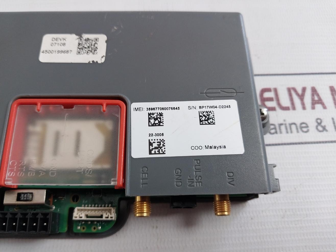 Honeywell Cloud Link Modem Rev.B Devk07108