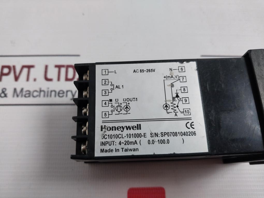 Honeywell Dc1010Cl-101000-e Pid Temperature Controller 4-20Ma Ac 85-265V