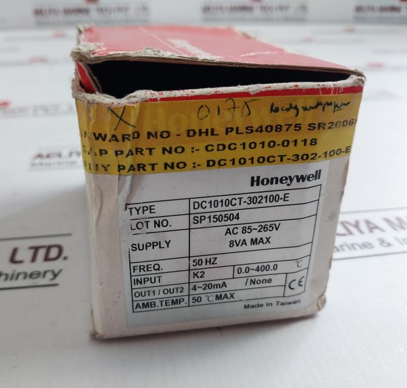 Honeywell Dc1010Ct-302100-e Pid Temperature Controller 8Va 4-20Ma 50Hz