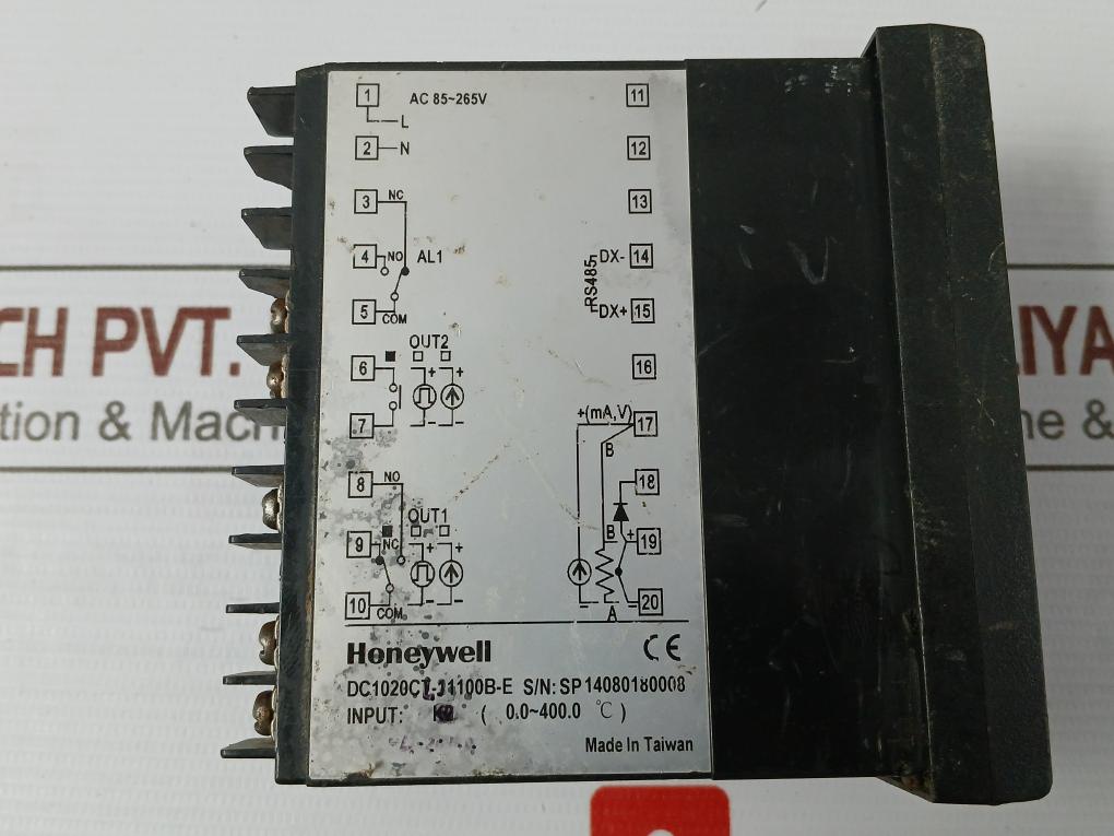 Honeywell Dc1020Ct-11100B-e Temperature Controller 100-230Vac