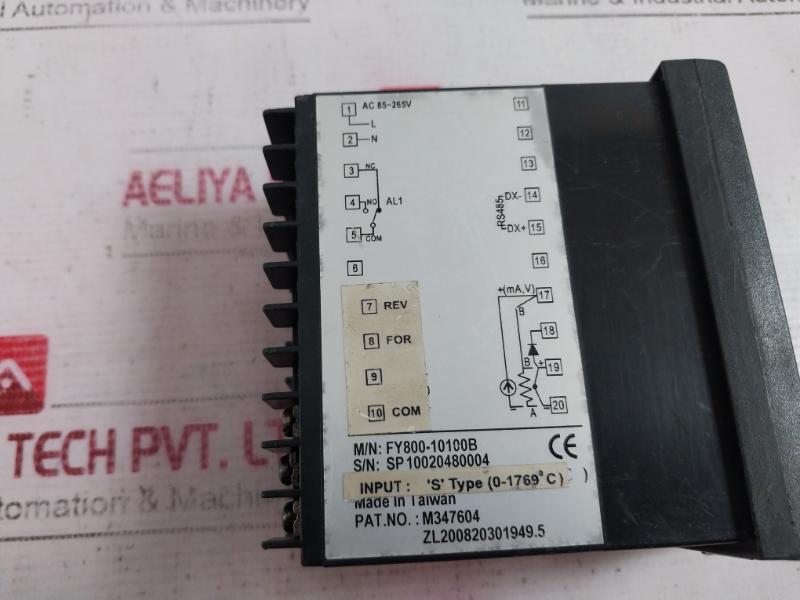 Honeywell Dc1020 Digital Temperature Controller M347604 Fy800-10100B Ac85-265V
