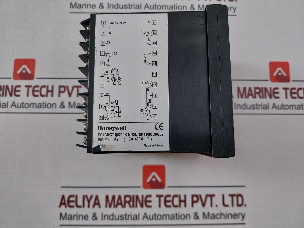 Honeywell Dc1040Ct-10200B-e Pid Temperature Controller 0.0-400.0C Ac85-265V