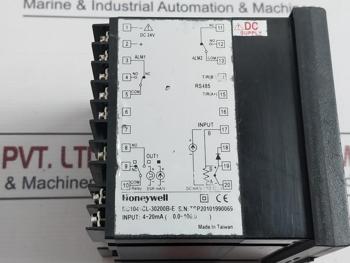 Honeywell Dc1041Cl-30200B-e Digital Temperature Controller 4-20Ma Dc24V