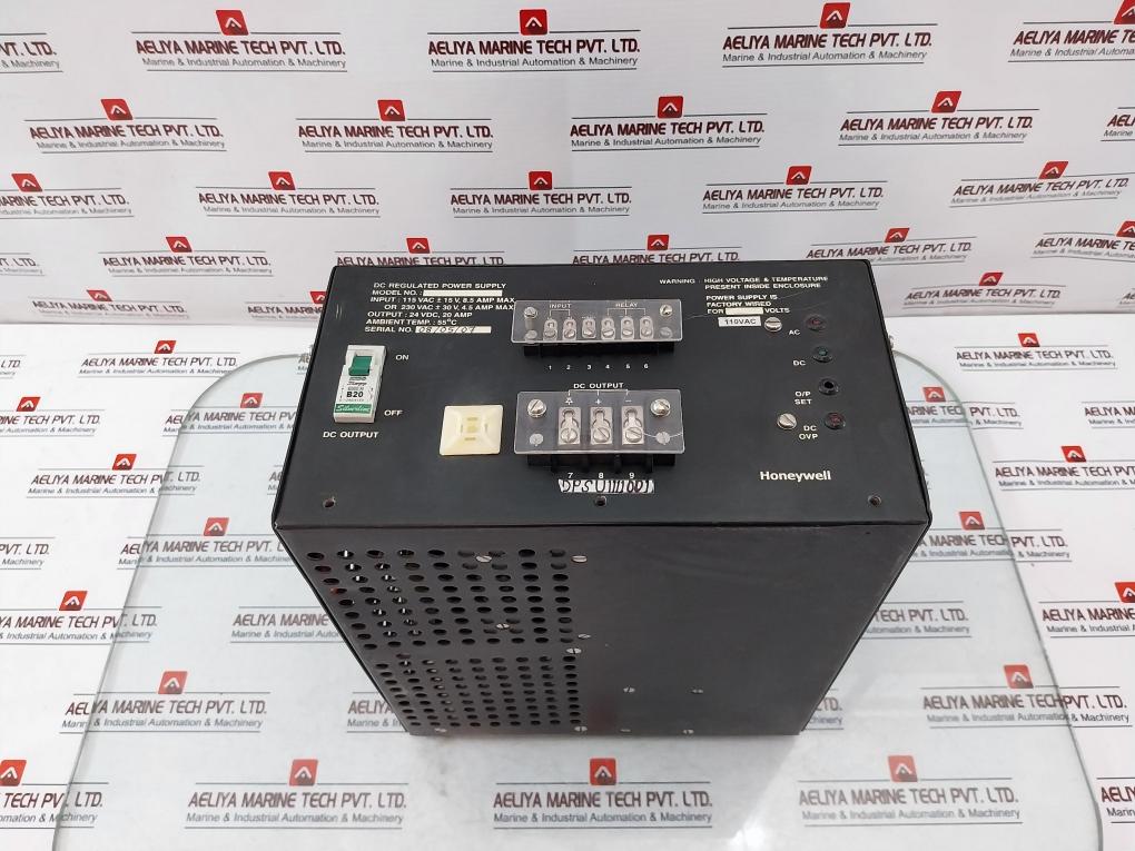 Honeywell Dc Regulated Power Supply 24vdc, 20 Amp Dpsu11110011