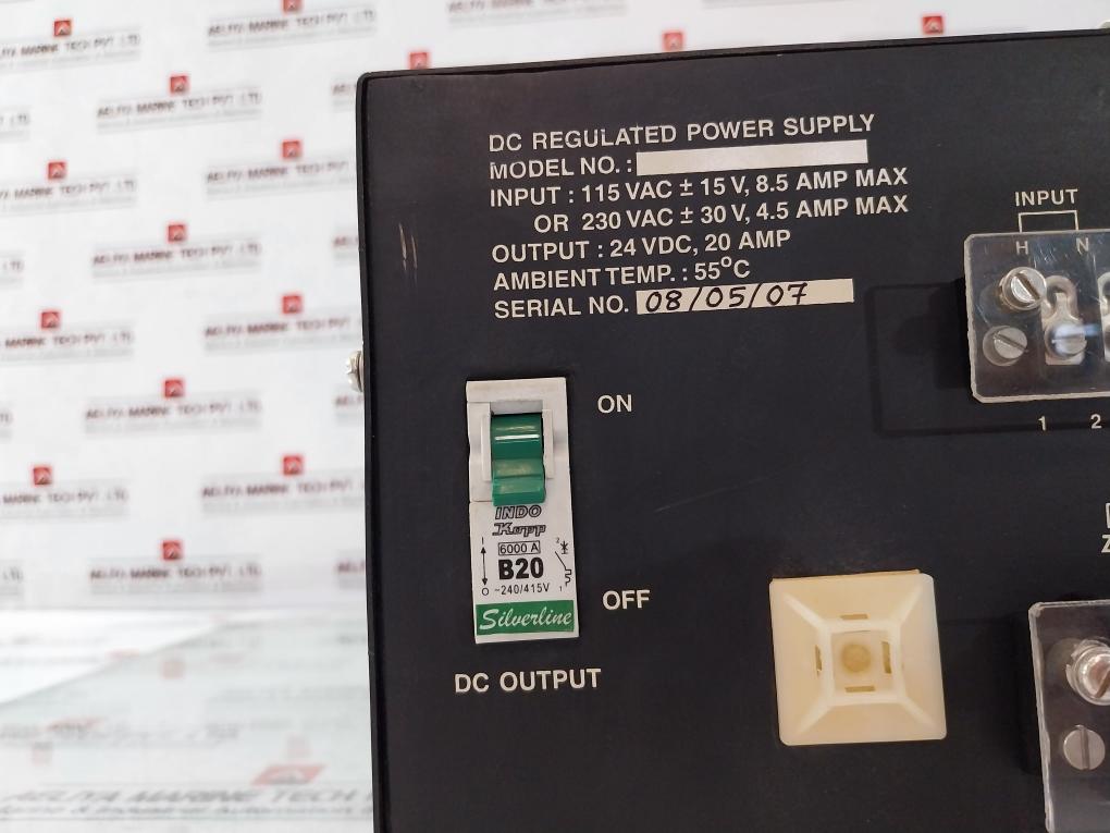 Honeywell Dc Regulated Power Supply 24vdc, 20 Amp Dpsu11110011