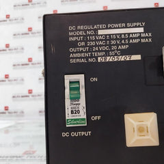 Honeywell Dc Regulated Power Supply 24vdc, 20 Amp Dpsu11110011